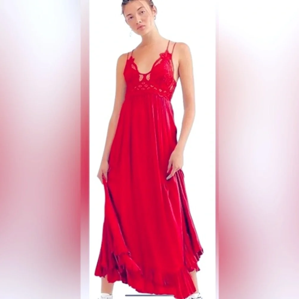 Adella Free People maxi-bright red - Picture 1 of 8